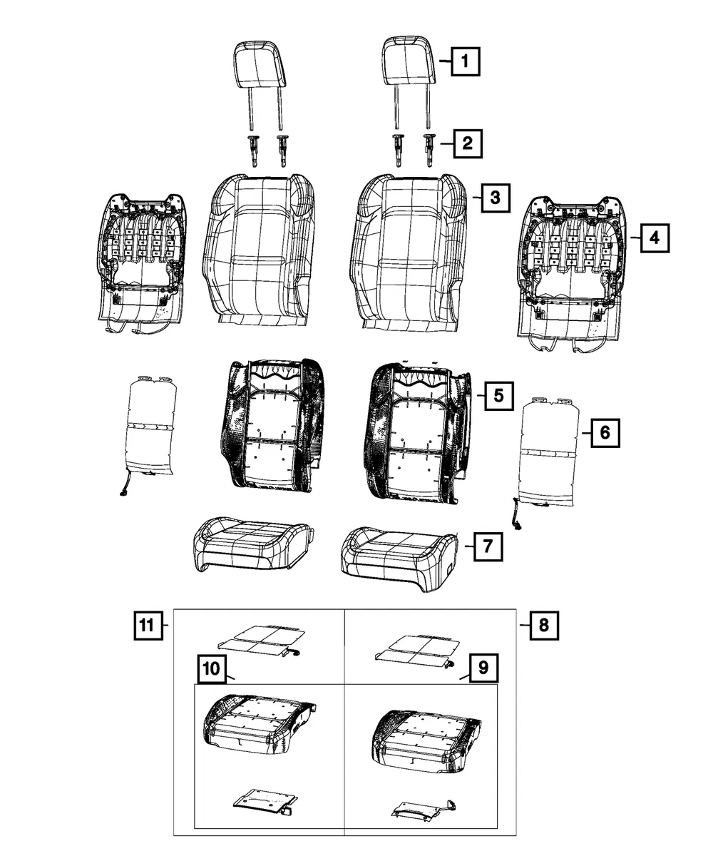 Occupant Classification Module Kit - Mopar (68624324aa)