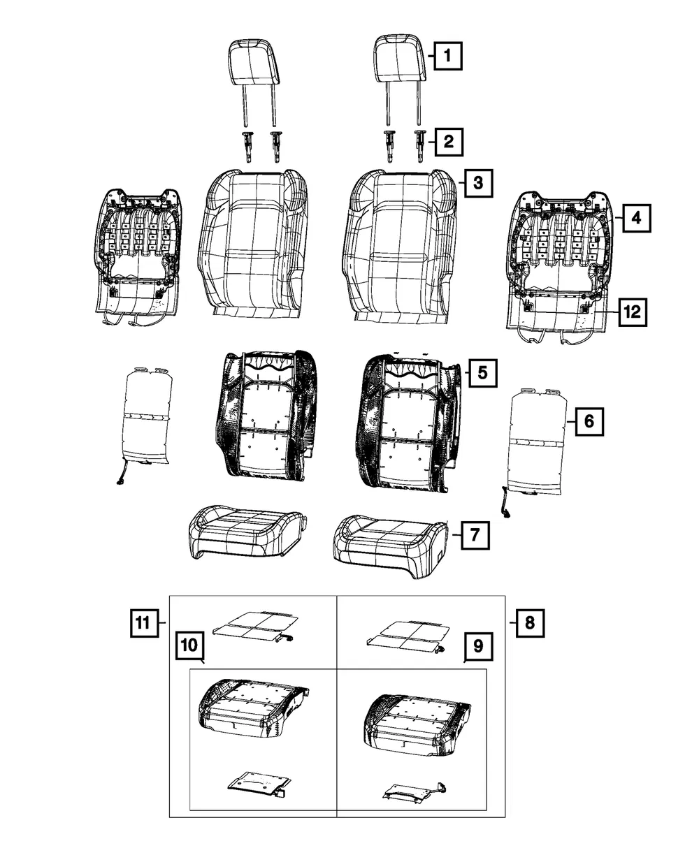 Occupant Classification Module Kit - Mopar (68624325aa)