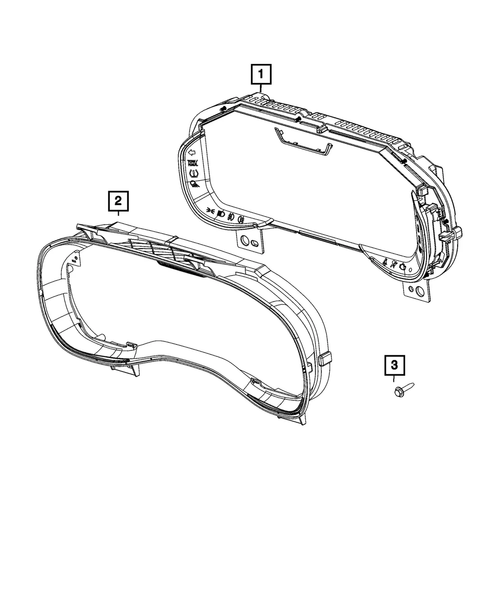 Instrument Panel Cluster - Mopar (68628475AC)