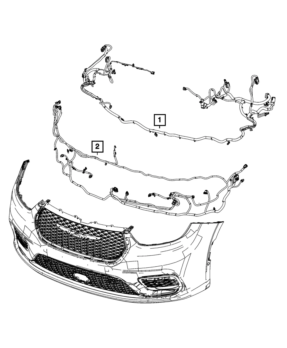 Front End Module Wiring - Mopar (68629079AA)