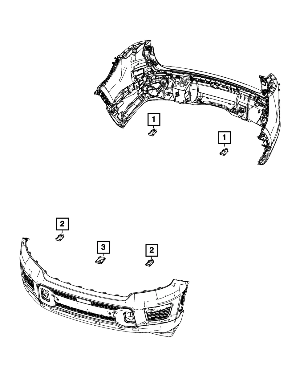 Blind Spot Detection Sensor - Mopar (68629573AA)