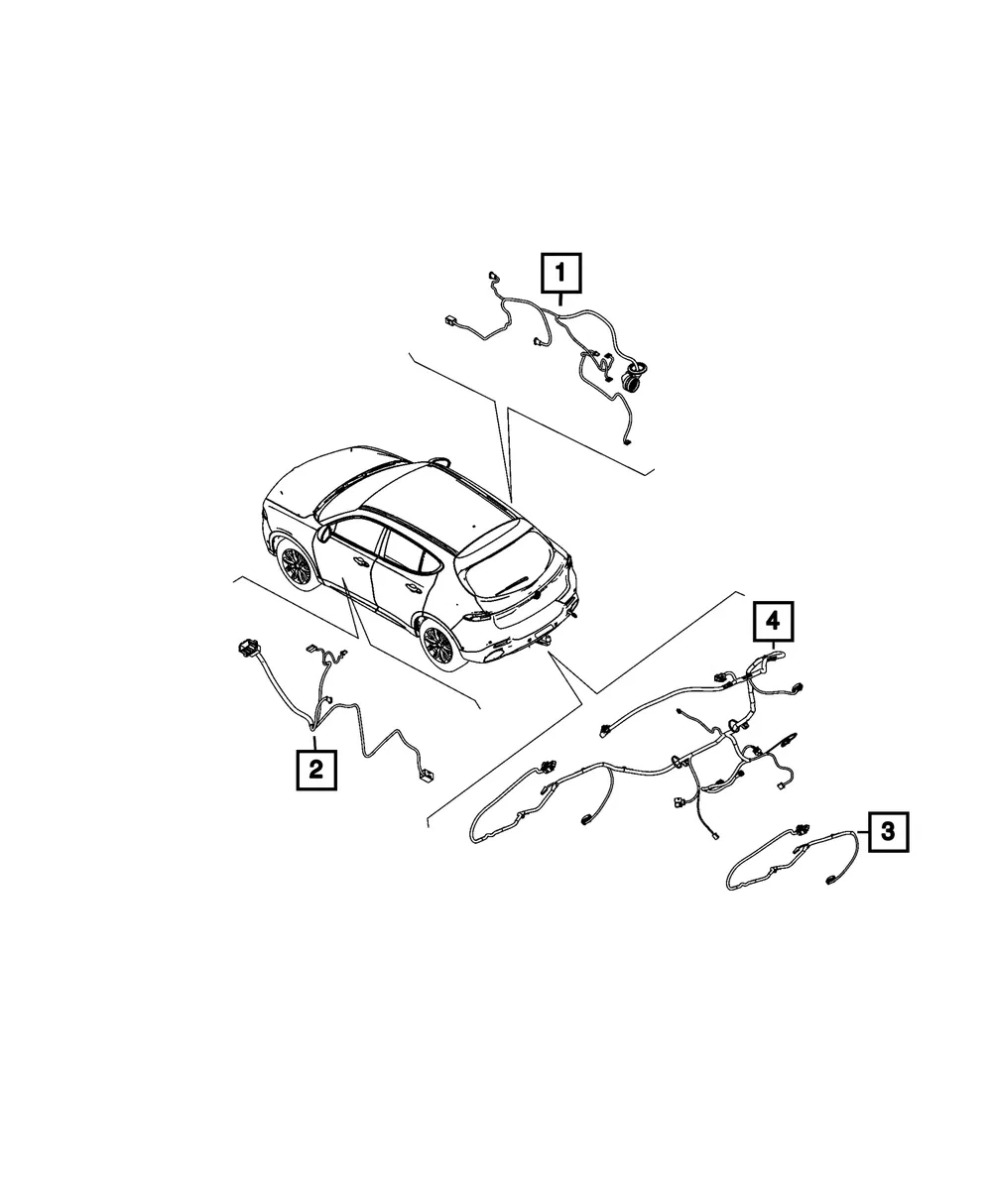 Camera Wiring - Mopar (68630174AA)
