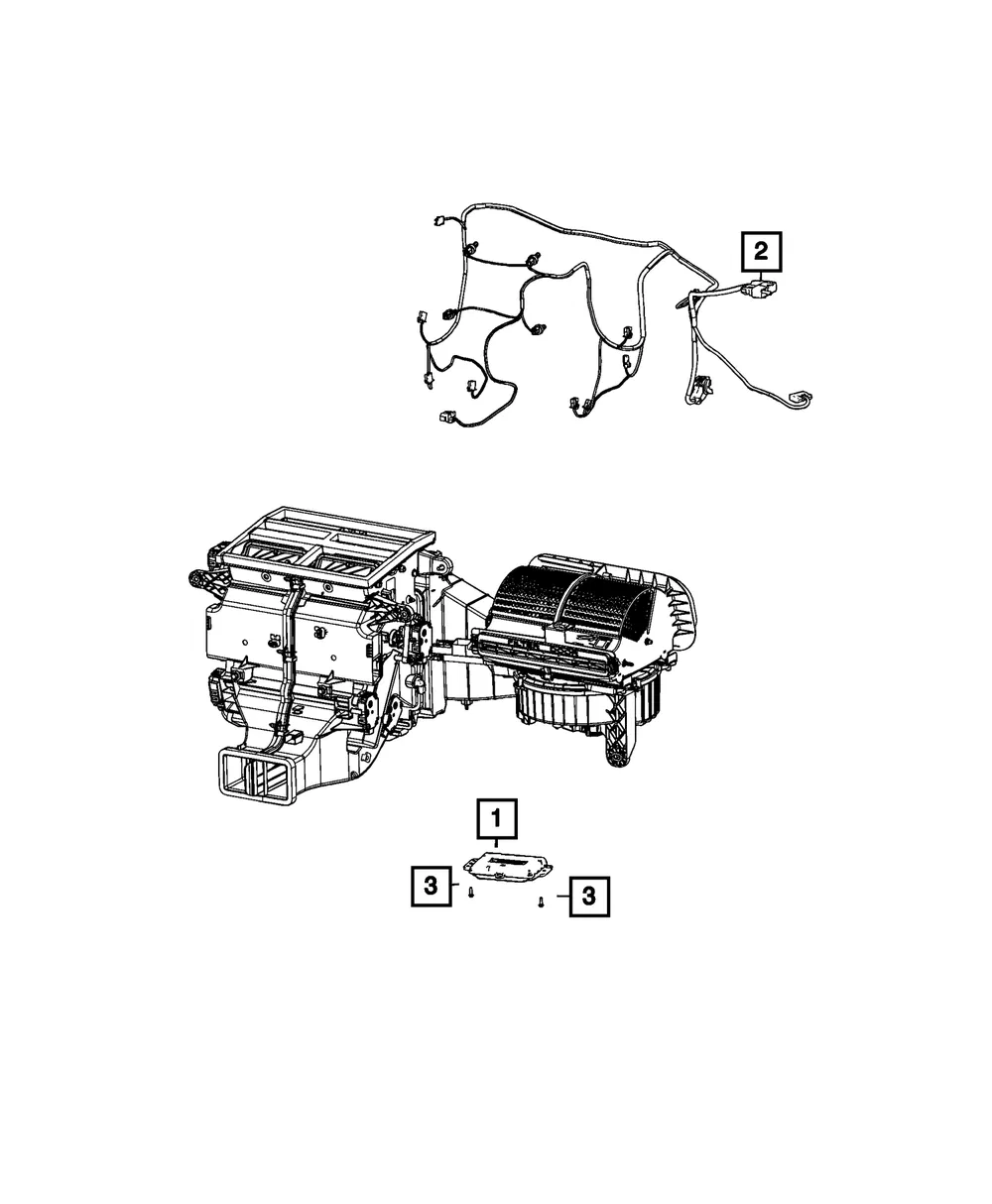 A/C And Heater Module - Mopar (68630905AB)