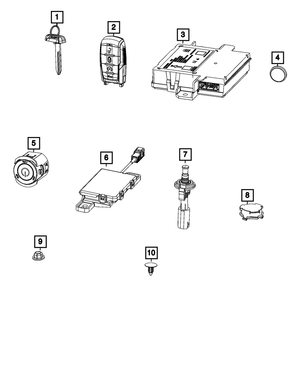 Ignition Switch - Mopar (68631284AA)