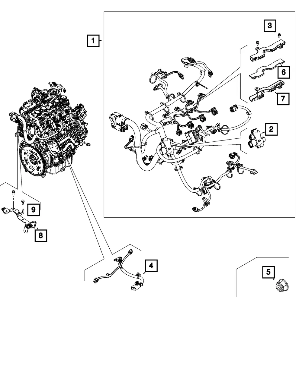 Engine Wiring - Mopar (68632576AA)