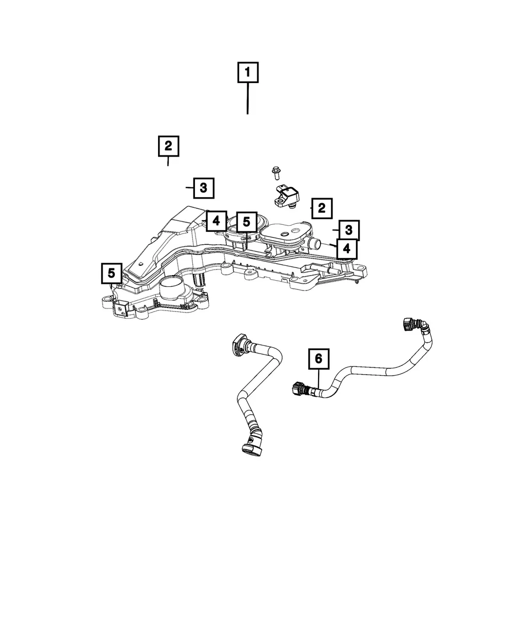 Crankcase Pressure Sensor - Mopar (68633226AA)