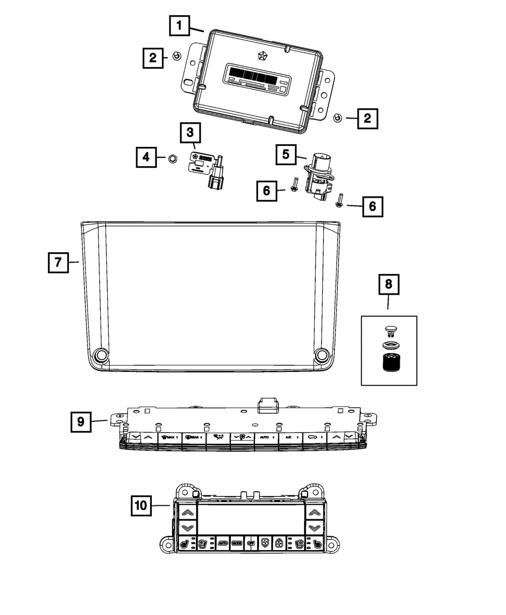 A/C And Heater Module - Mopar (68633730AA)