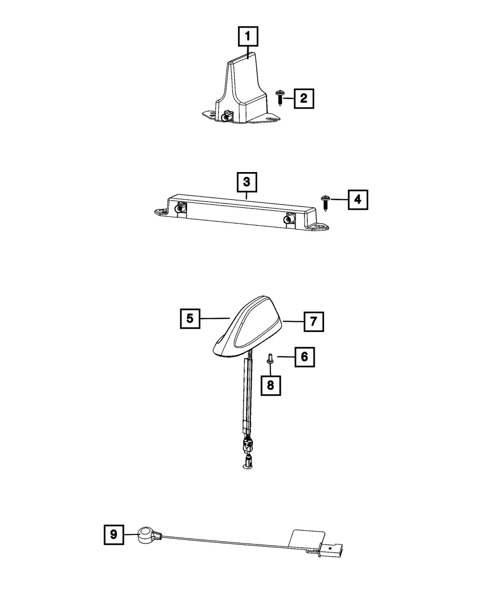 Module Antenna - Mopar (68635476AA)