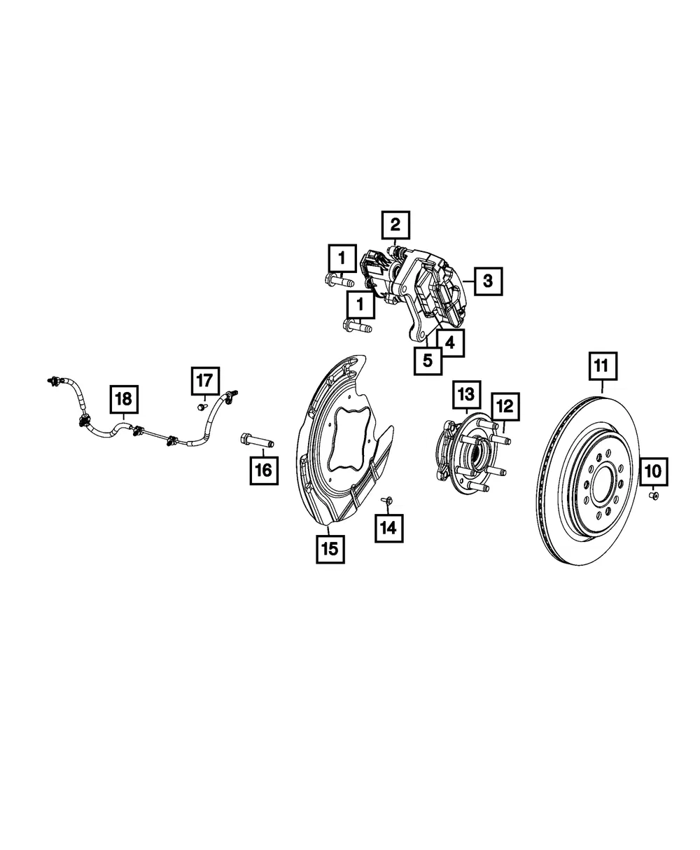 Wheel Speed Sensor - Mopar (68638062AB)