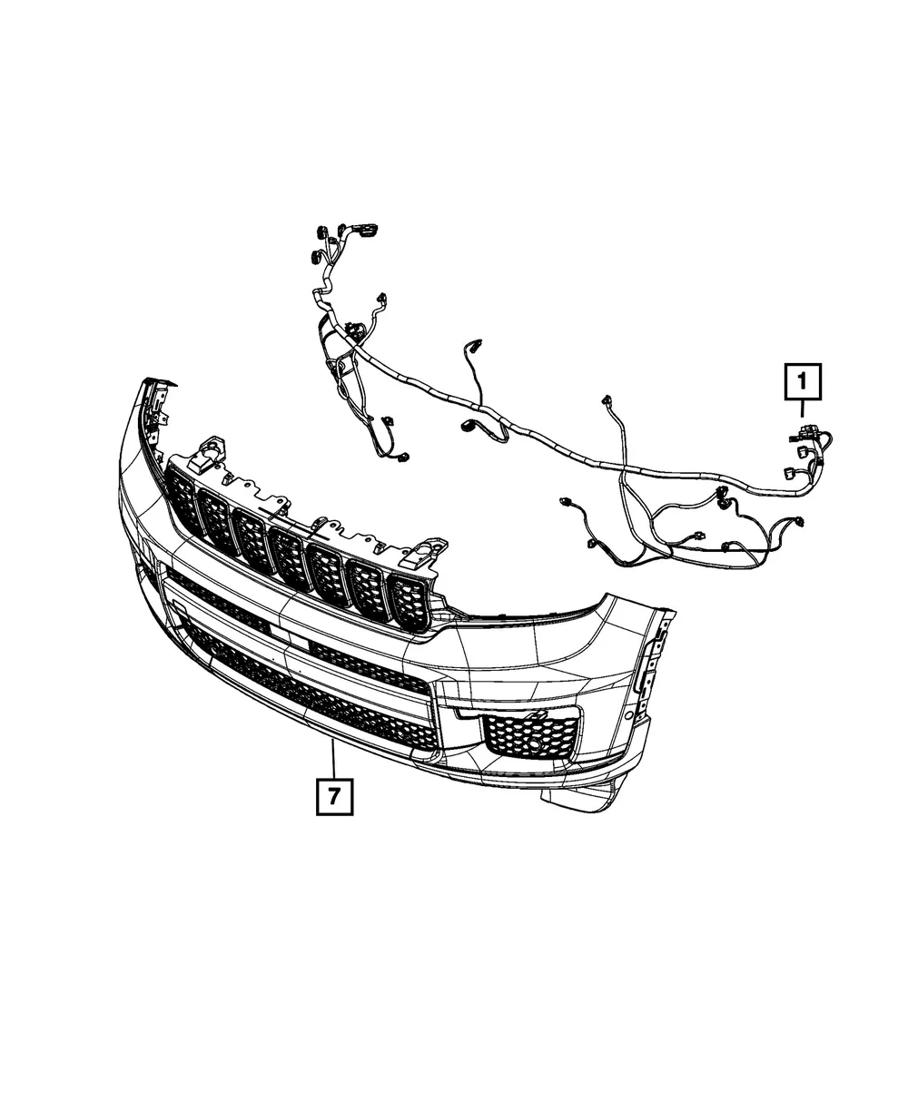 Front Fascia Wiring - Mopar (68638251AC)
