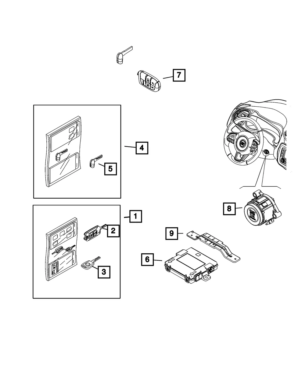 Passive Entry Module - Mopar (68638464AA)