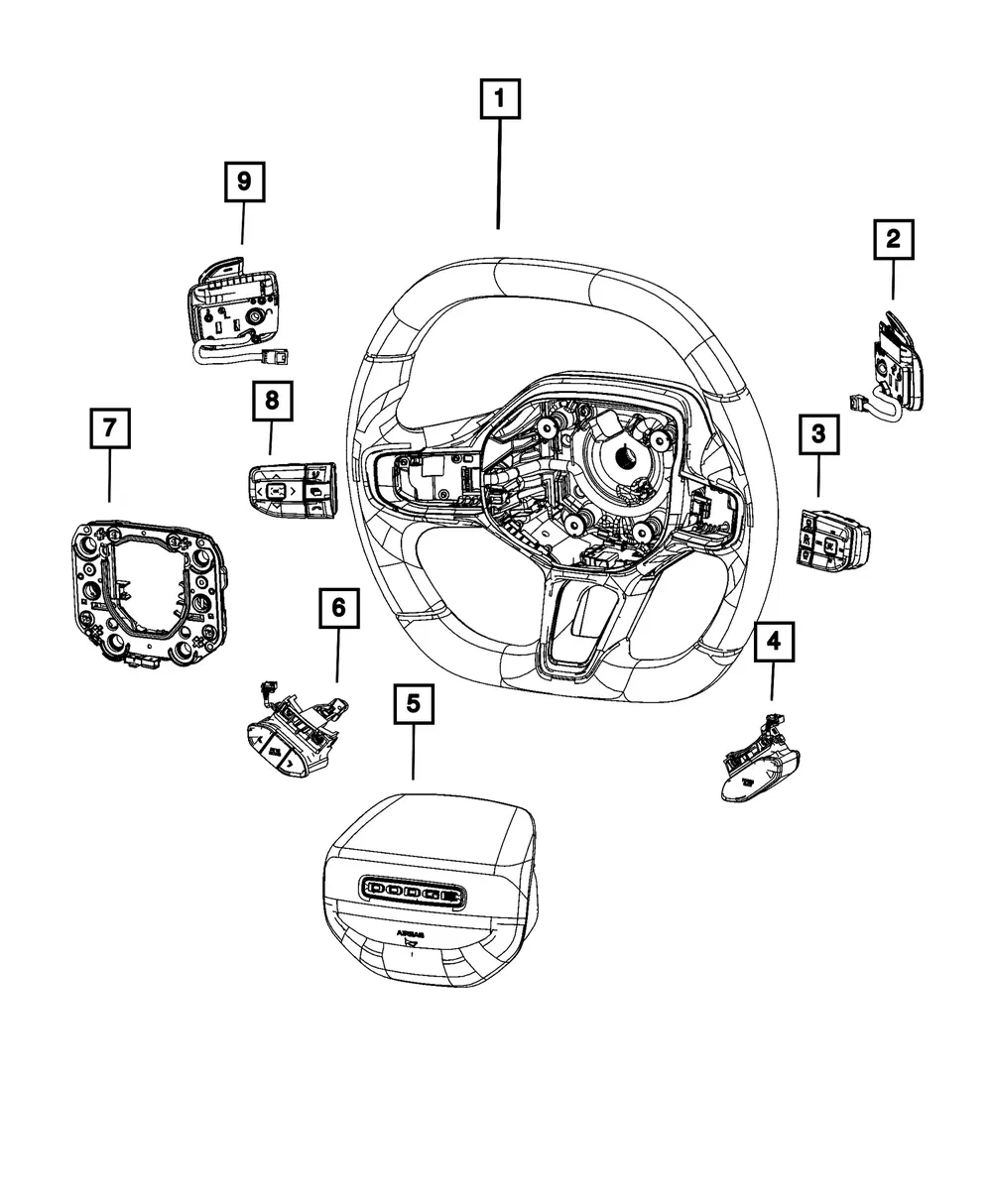 Speed Control Switch - Mopar (68643822AC)