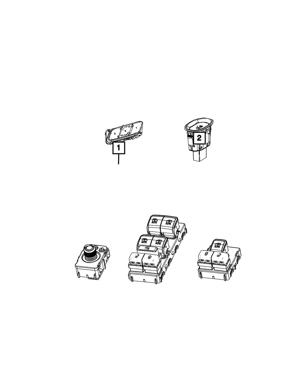 Memory Selector Switch, Right - Mopar (68646946AA)