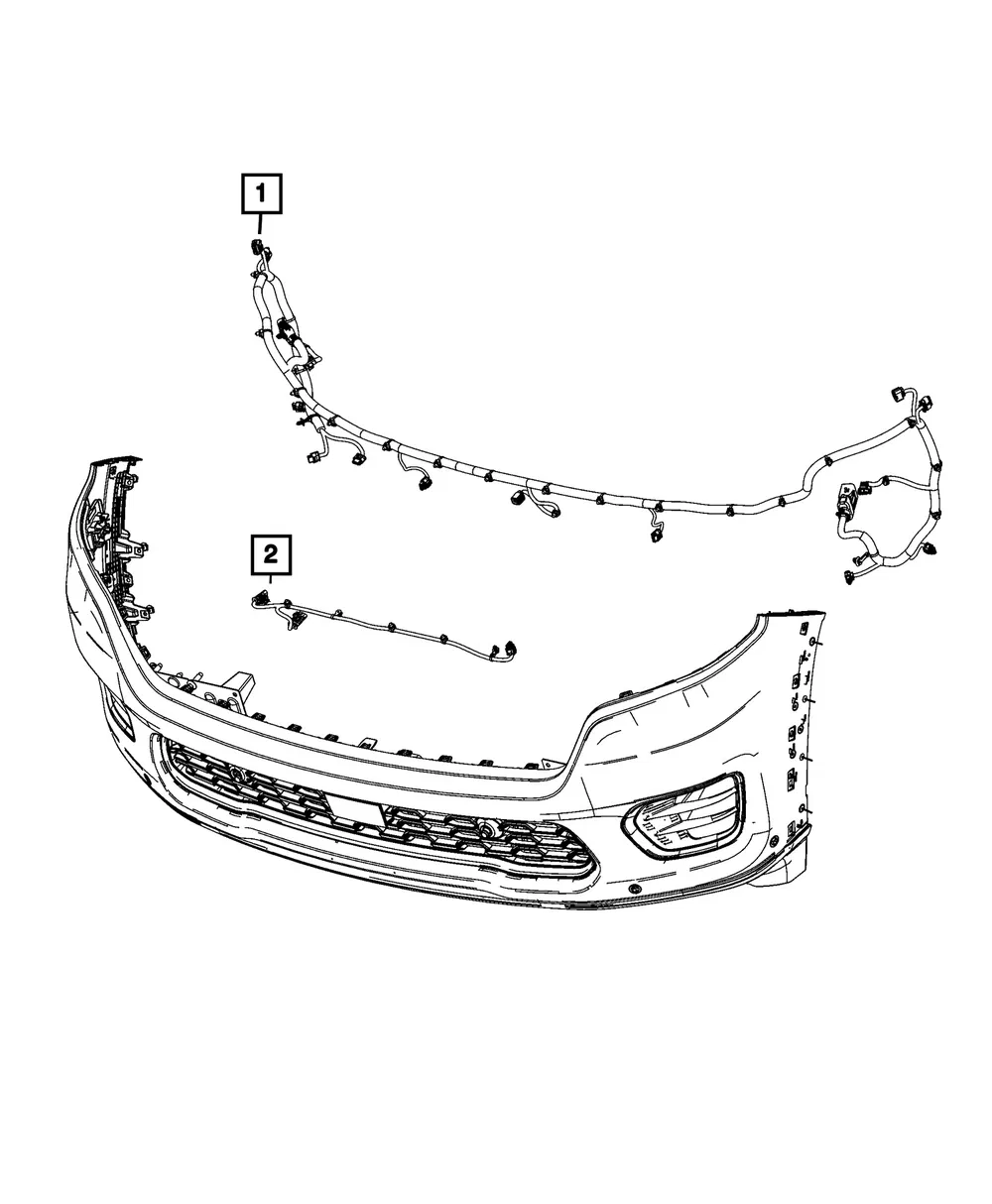 Front Fascia Wiring - Mopar (68648797AA)