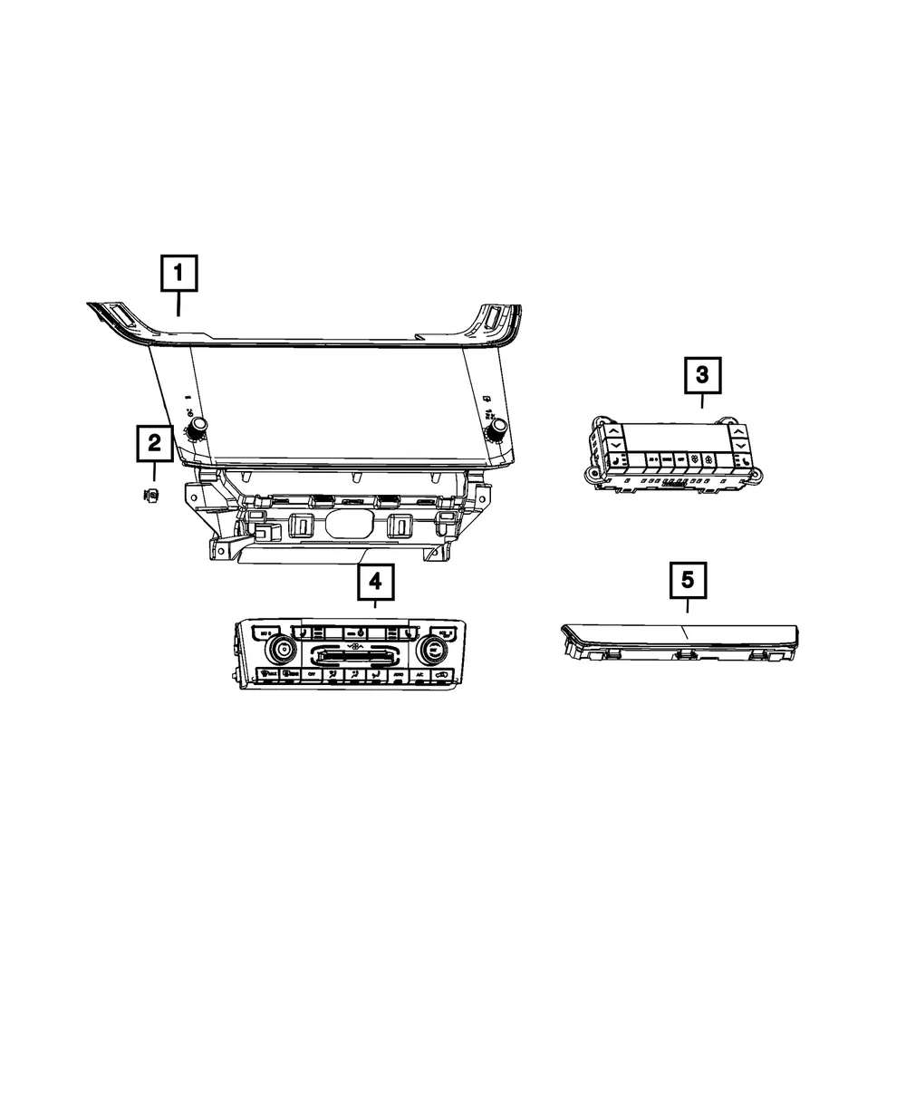 A/C And Heater Control Switch - Mopar (68650508AD)