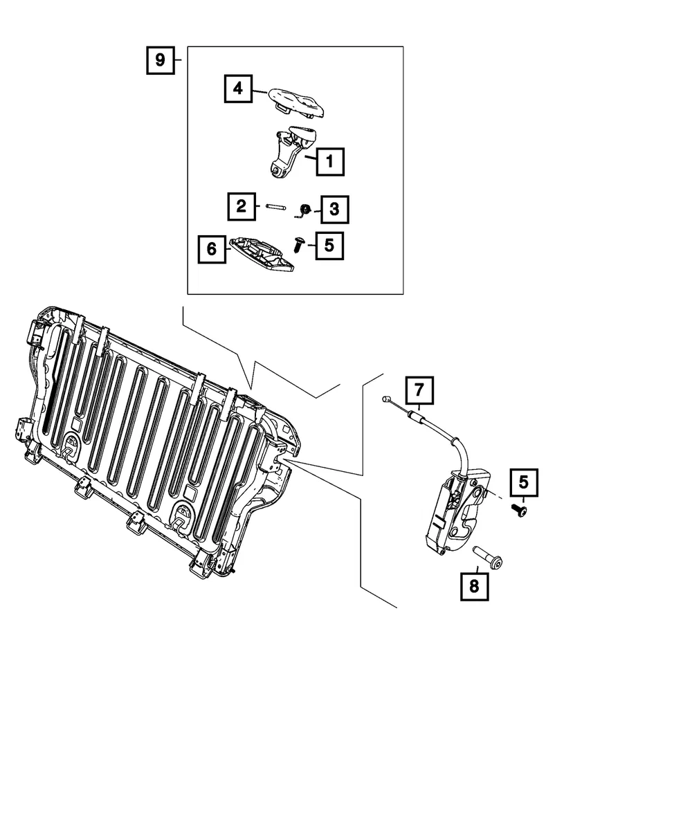 Seat Module, Left - Mopar (68655219AA)