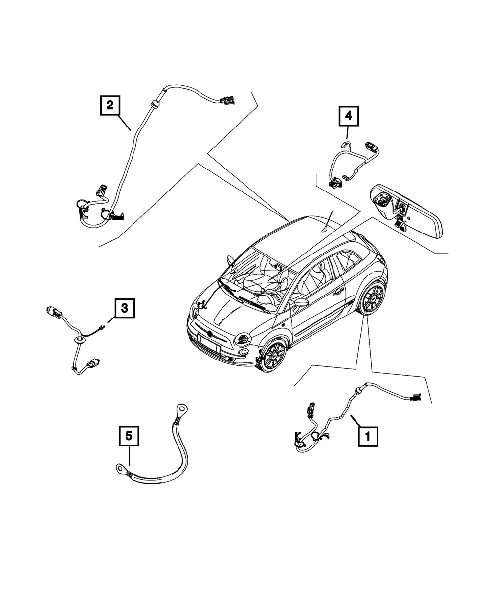 A/C And Heater Jumper Wiring - Mopar (68656289AA)