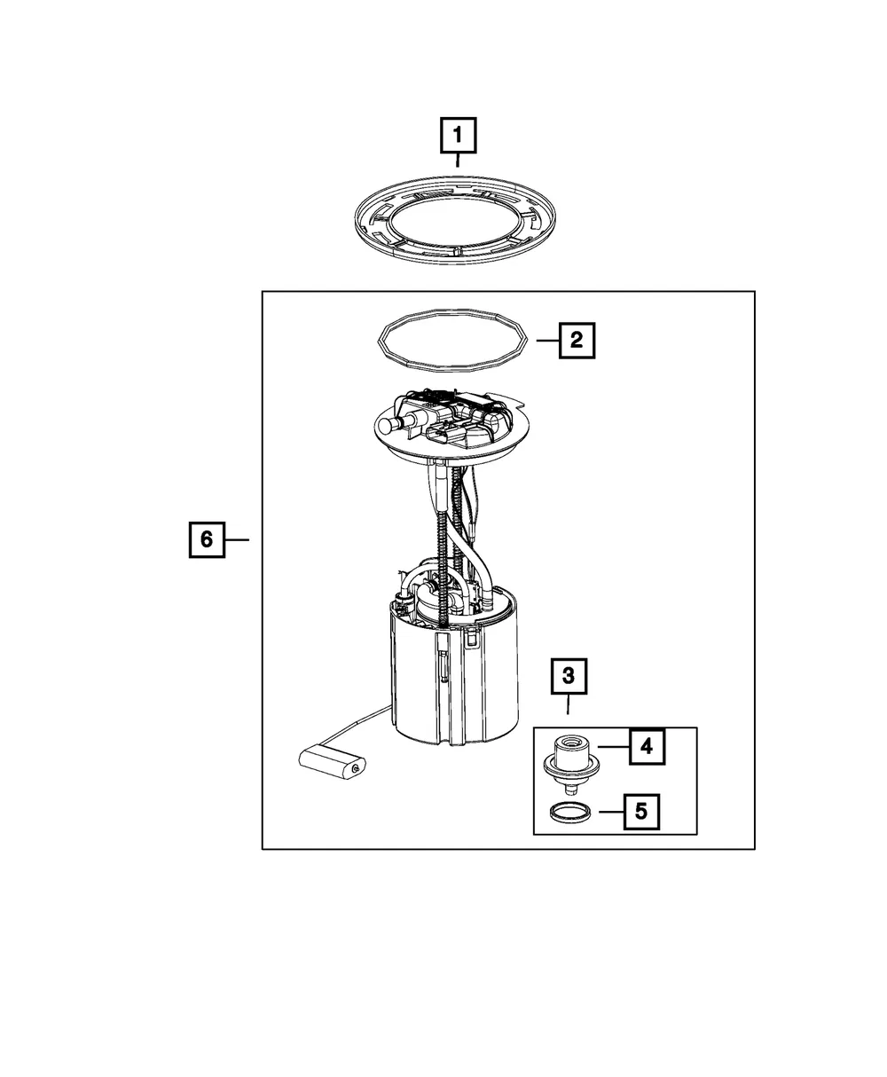 Fuel Pump/Level Unit Module Kit - Mopar (68656930AB)