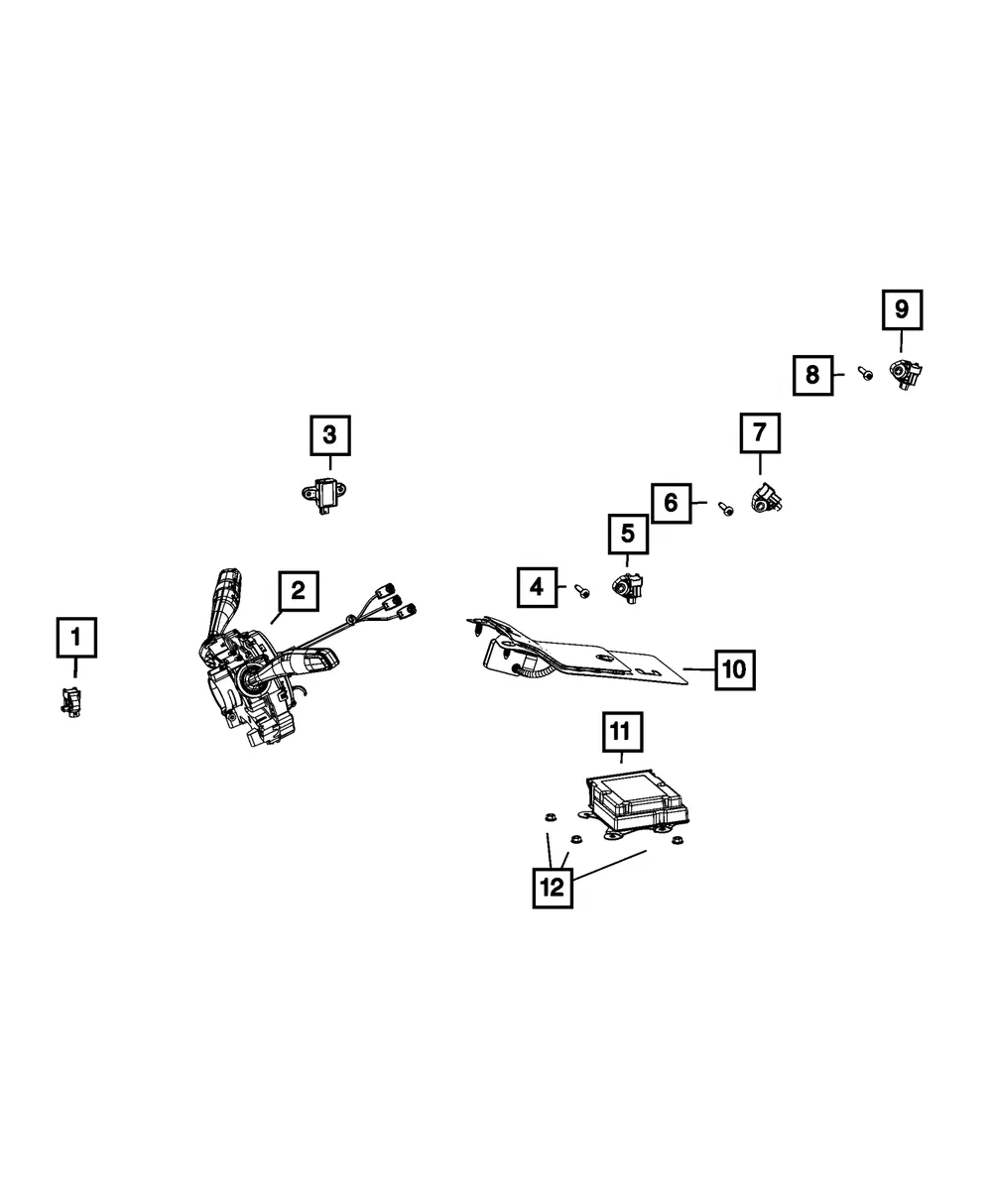 Acceleration Sensor - Mopar (68658328AA)