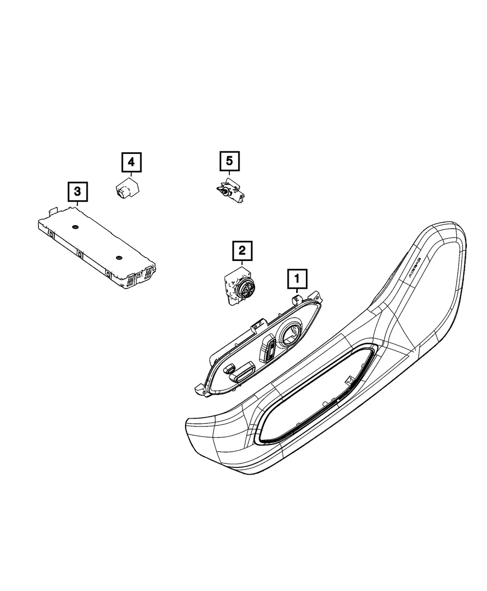 Lumbar Control Switch - Mopar (68662498AA)