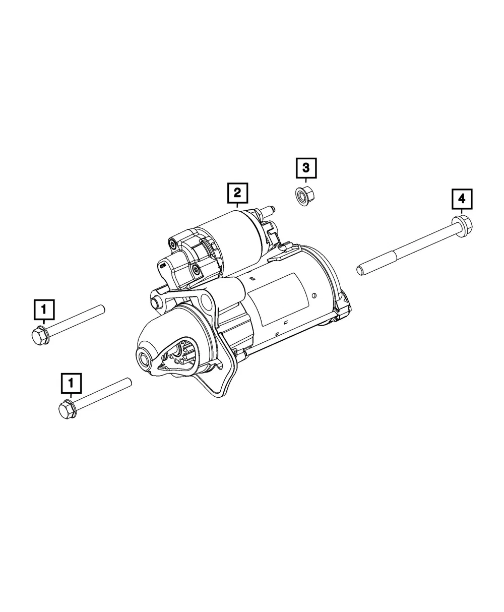 Engine Starter - Mopar (68663478AB)