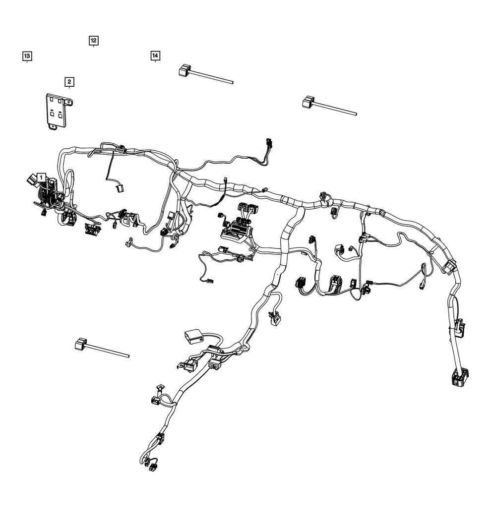 Instrument Panel Wiring - Mopar (68663555AA)
