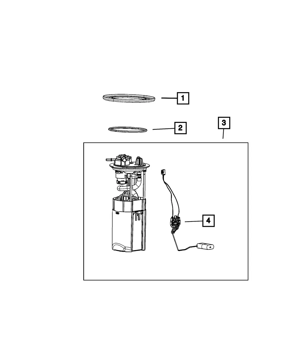 Fuel Pump/Level Unit Module Kit - Mopar (68666052AA)