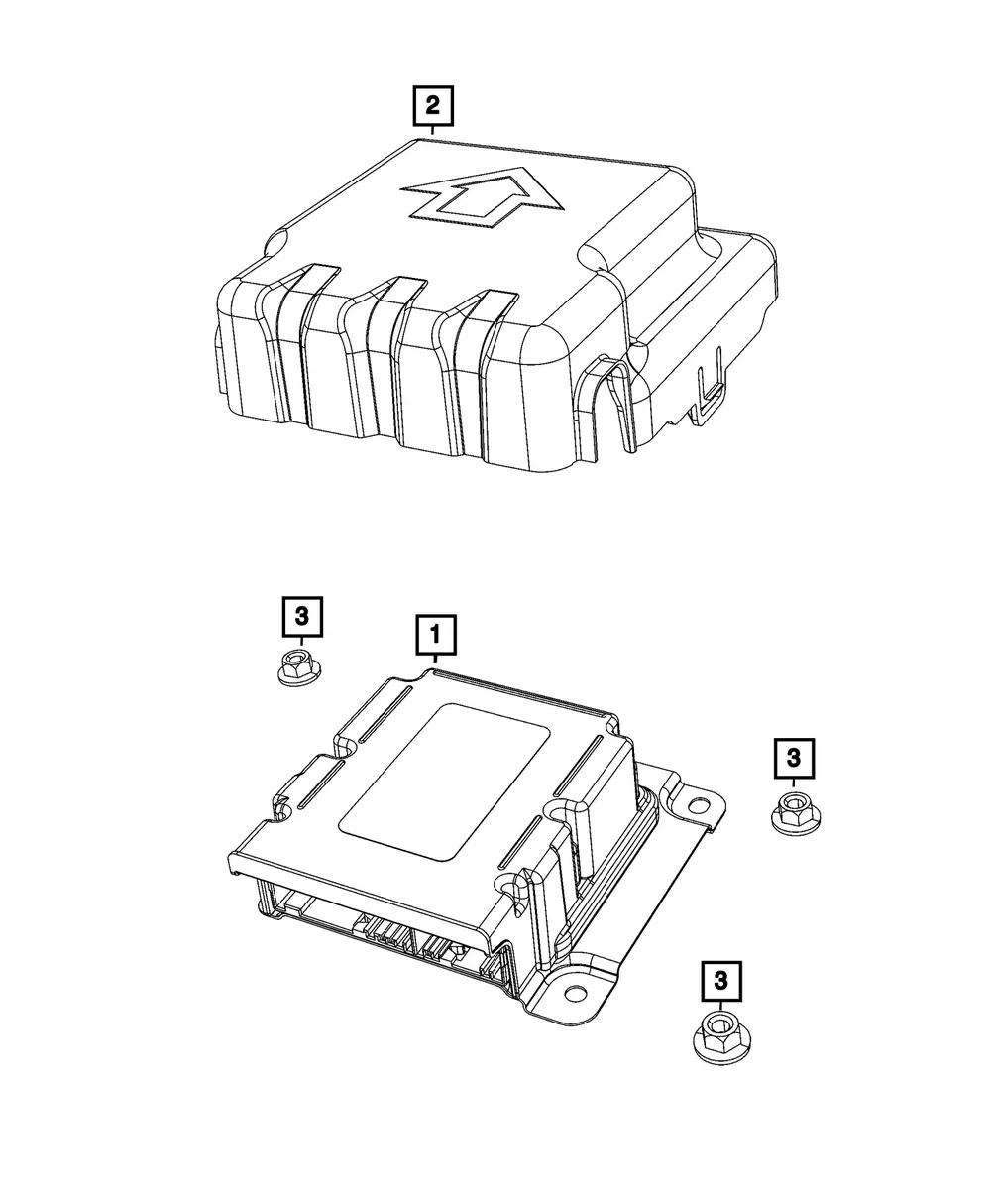 Air Bag Control Module - Mopar (68666243AF)