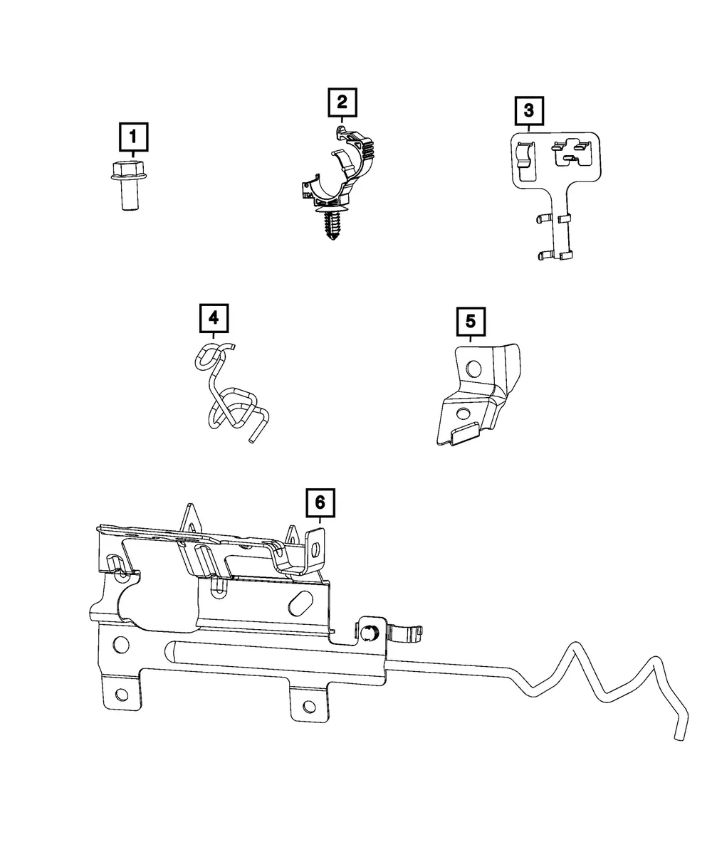 Oxygen Sensor Bracket - Mopar (68667802AA)