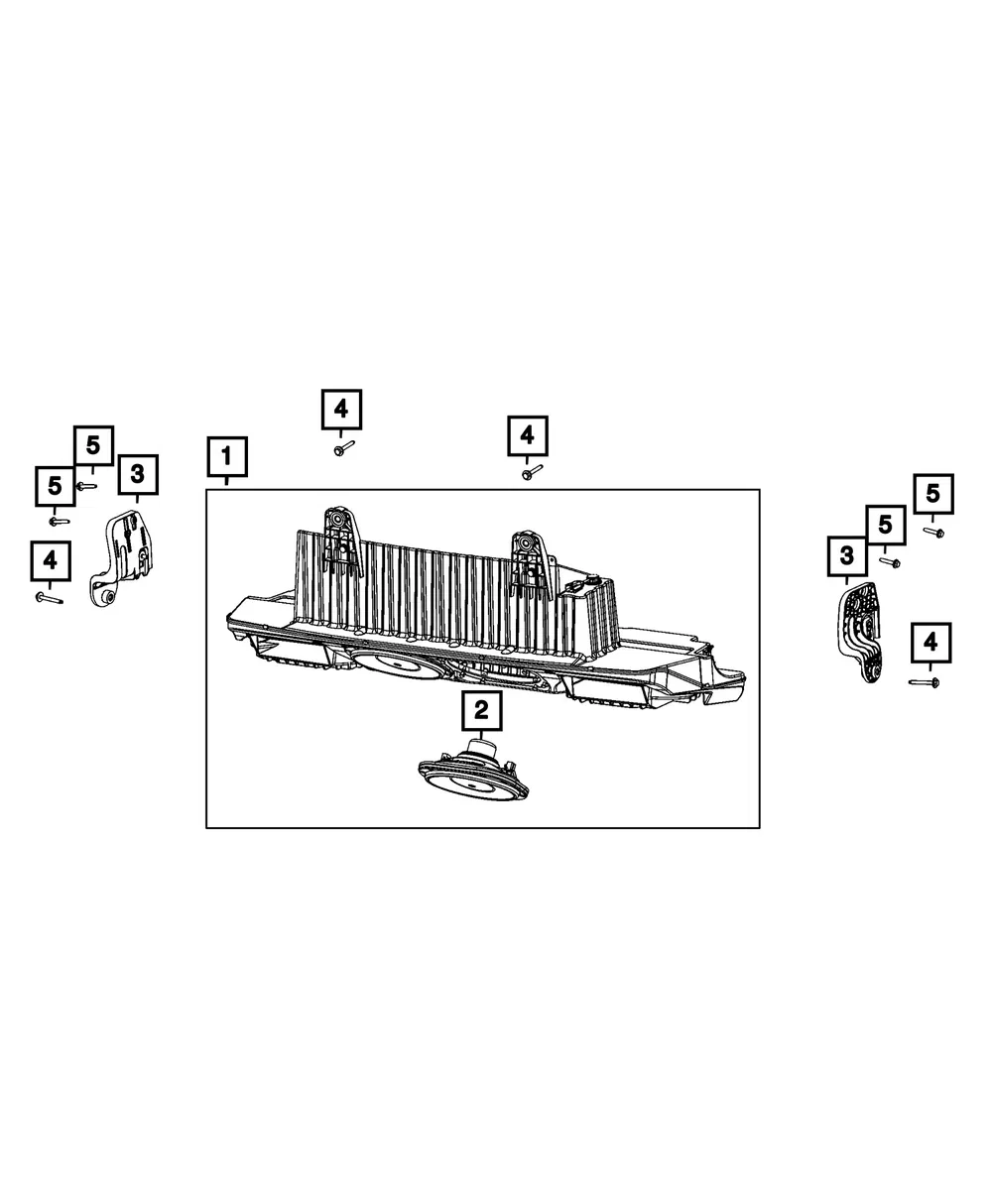 Module Bracket, Left - Mopar (68672191AA)