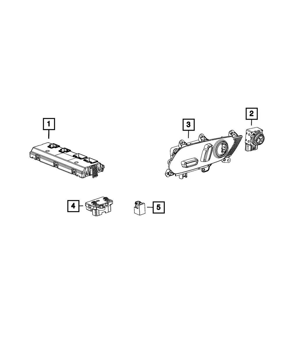 Seat Memory Module - Mopar (68673972AC)