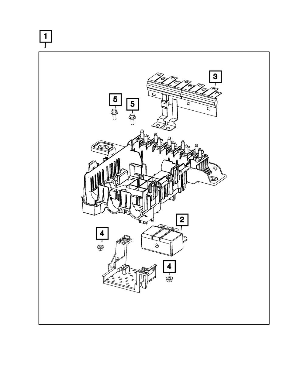 Power Control Relay Retainer - Mopar (68673999AA)