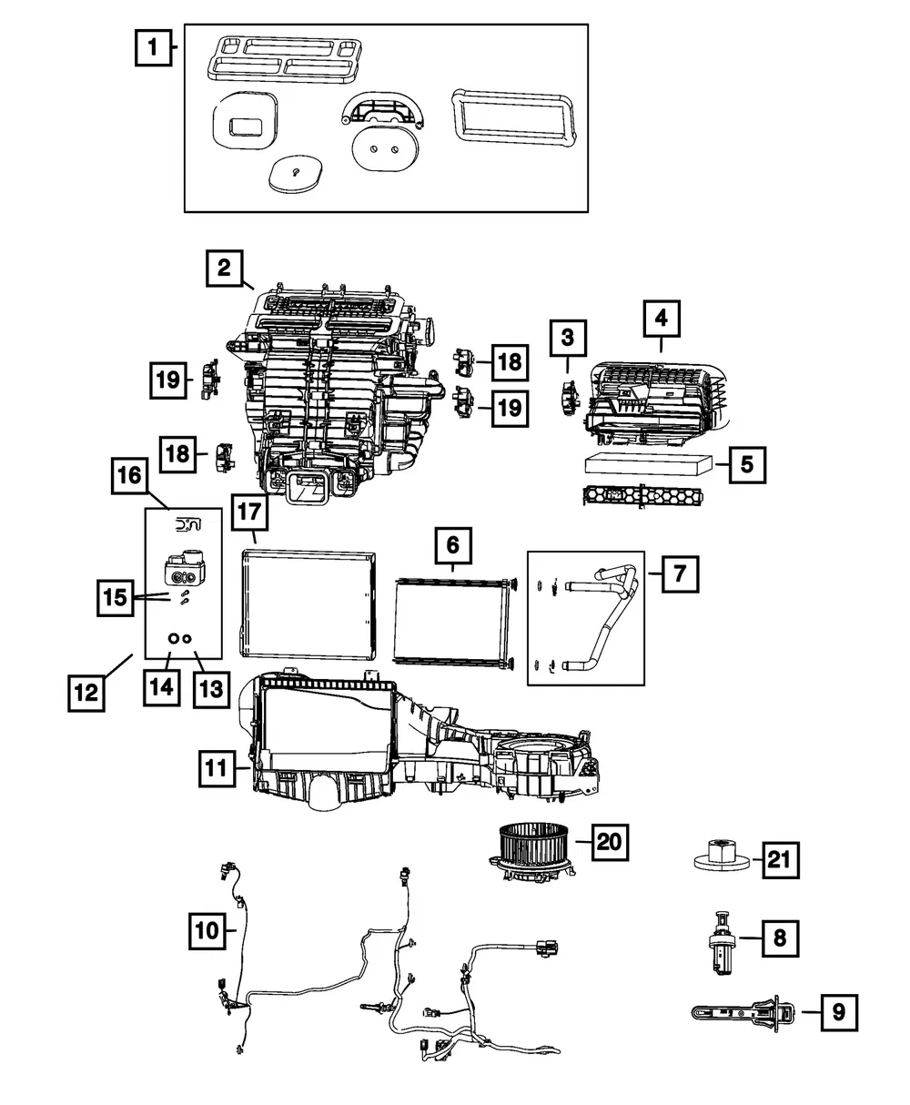 Air Temperature Sensor - Mopar (68687048AB)