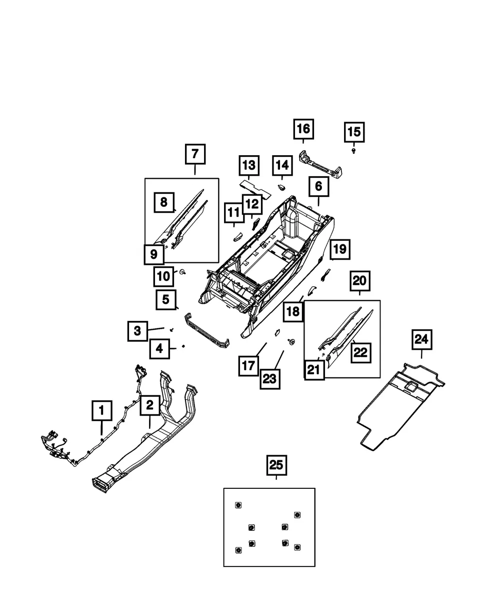 Console Wiring - Mopar (68693151AA)