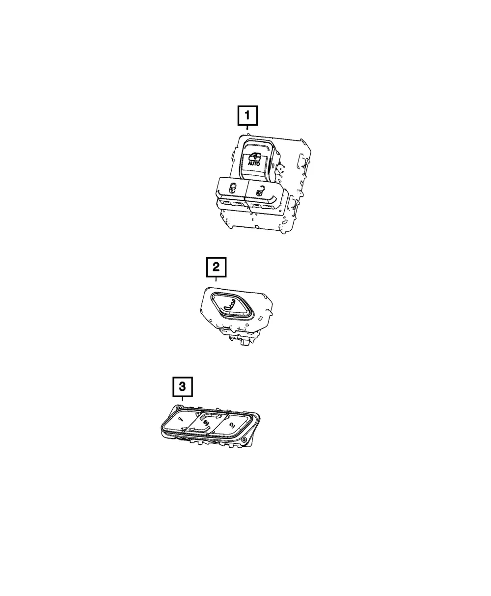 Power Window Switch - Mopar (68707382AC)