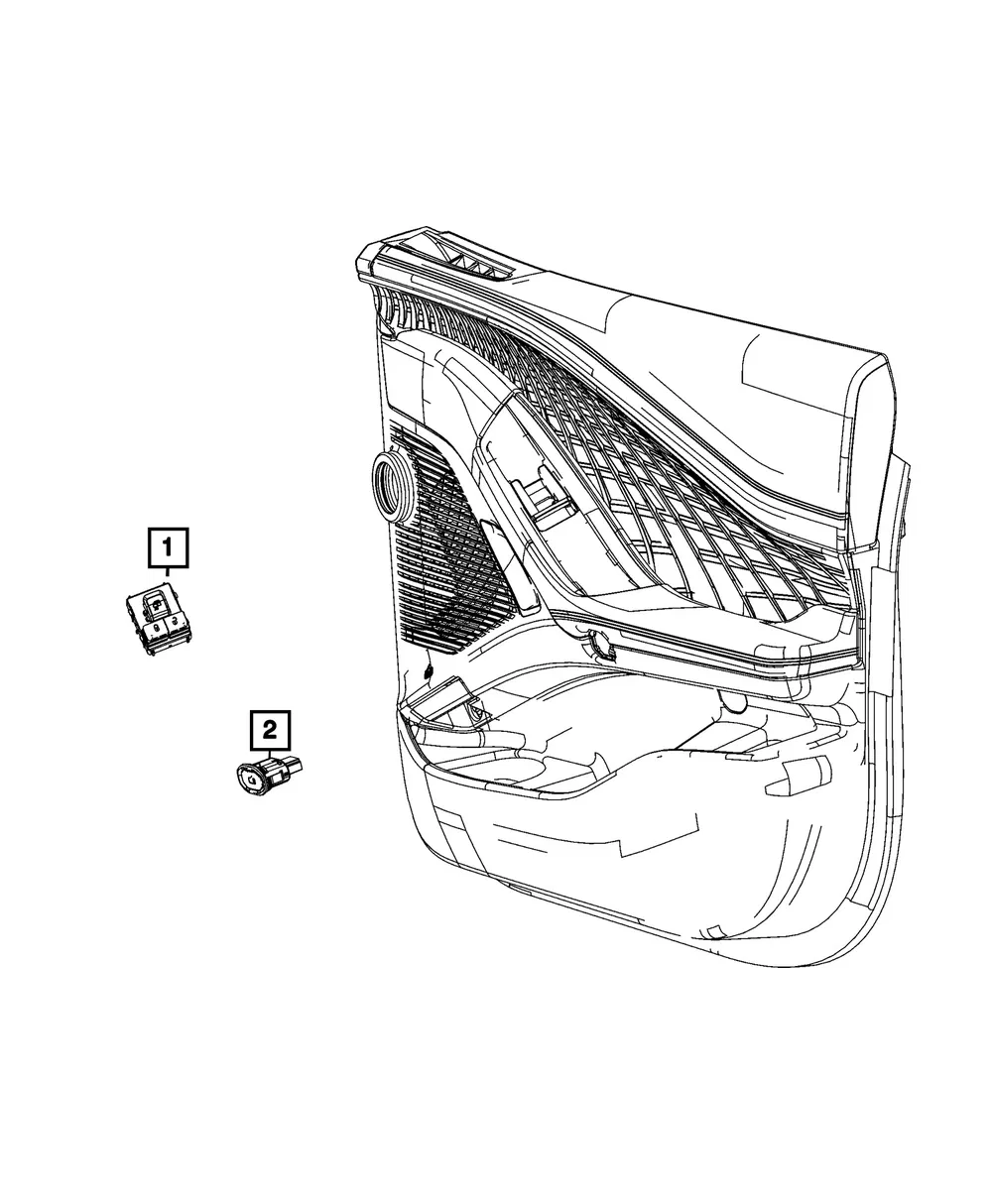 Power Window Switch - Mopar (68707385AC)