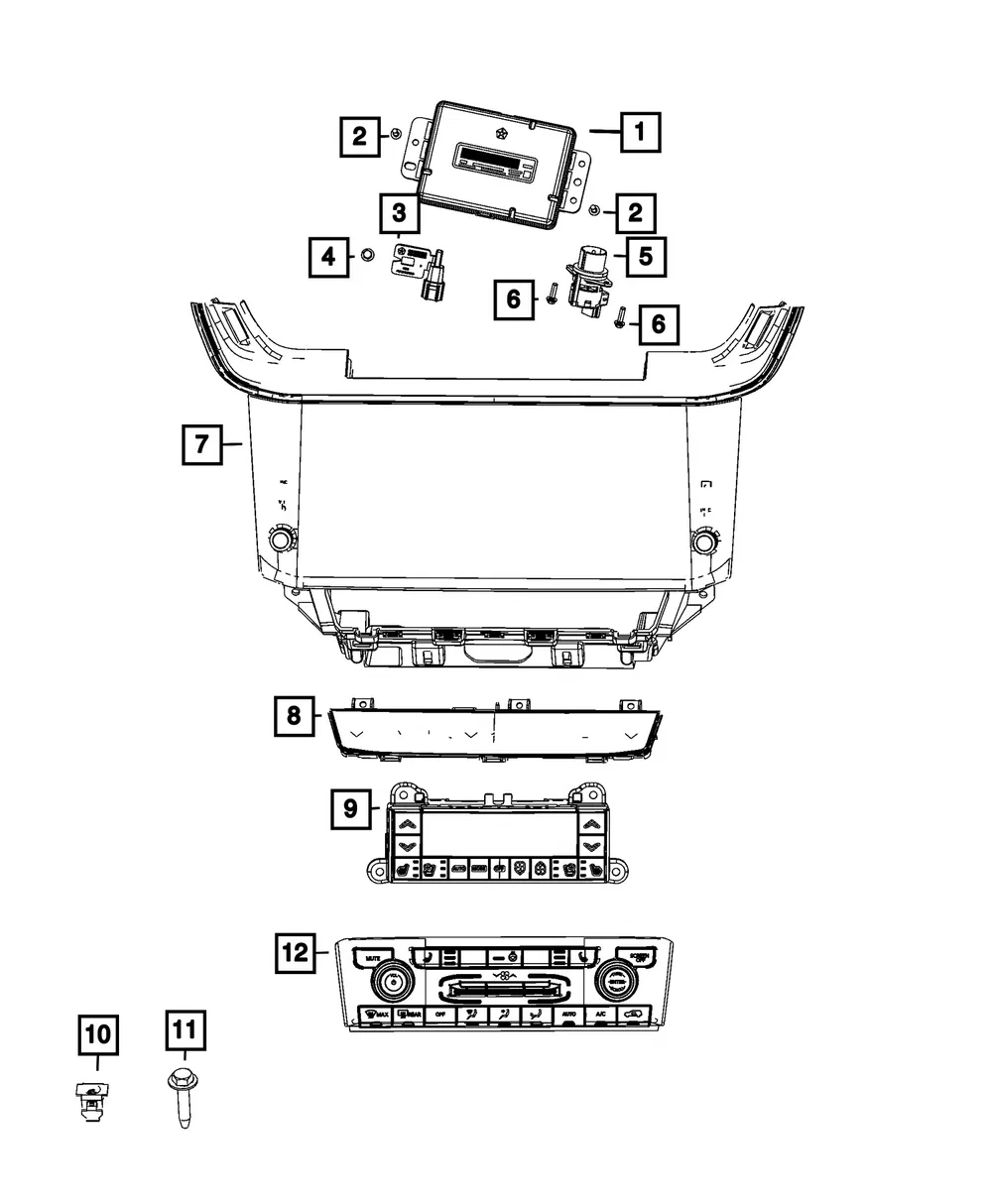 A/C And Heater Module - Mopar (68709037AF)