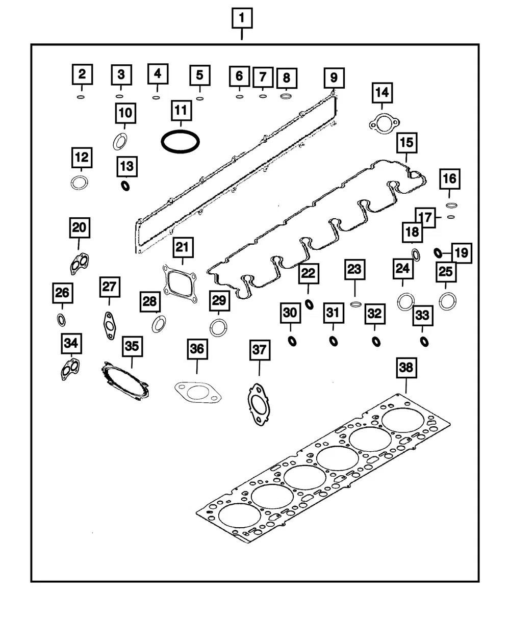 Sensor O Ring - Mopar (68722519AA)