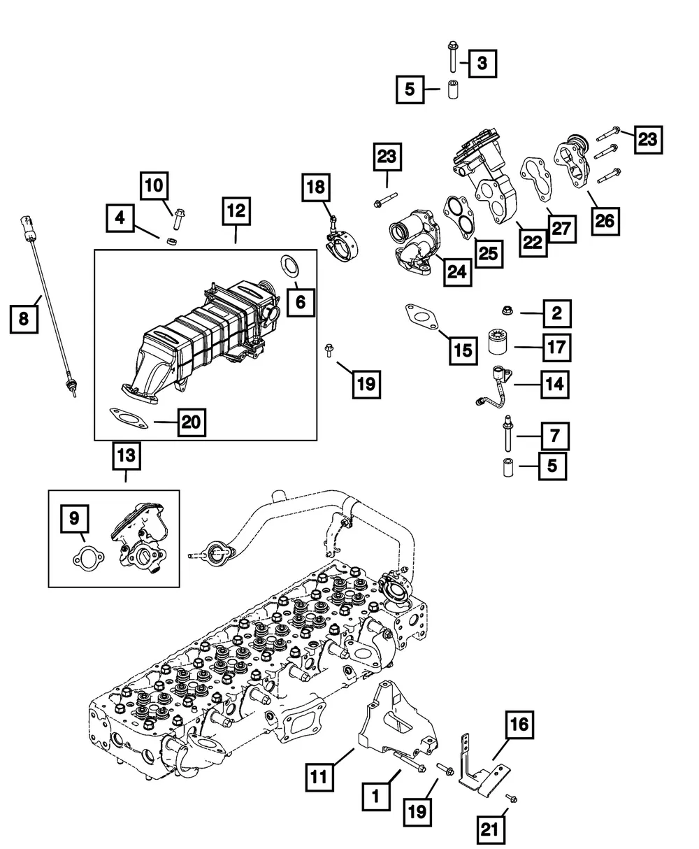 Temperature Sensor - Mopar (68722914AB)