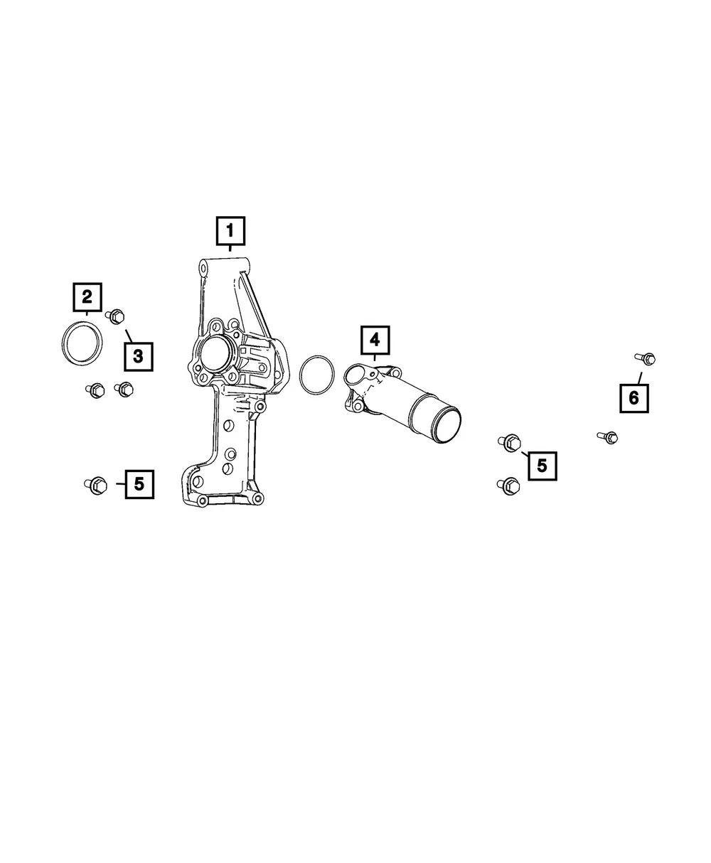 Coolant Connector - Mopar (68725101AA)