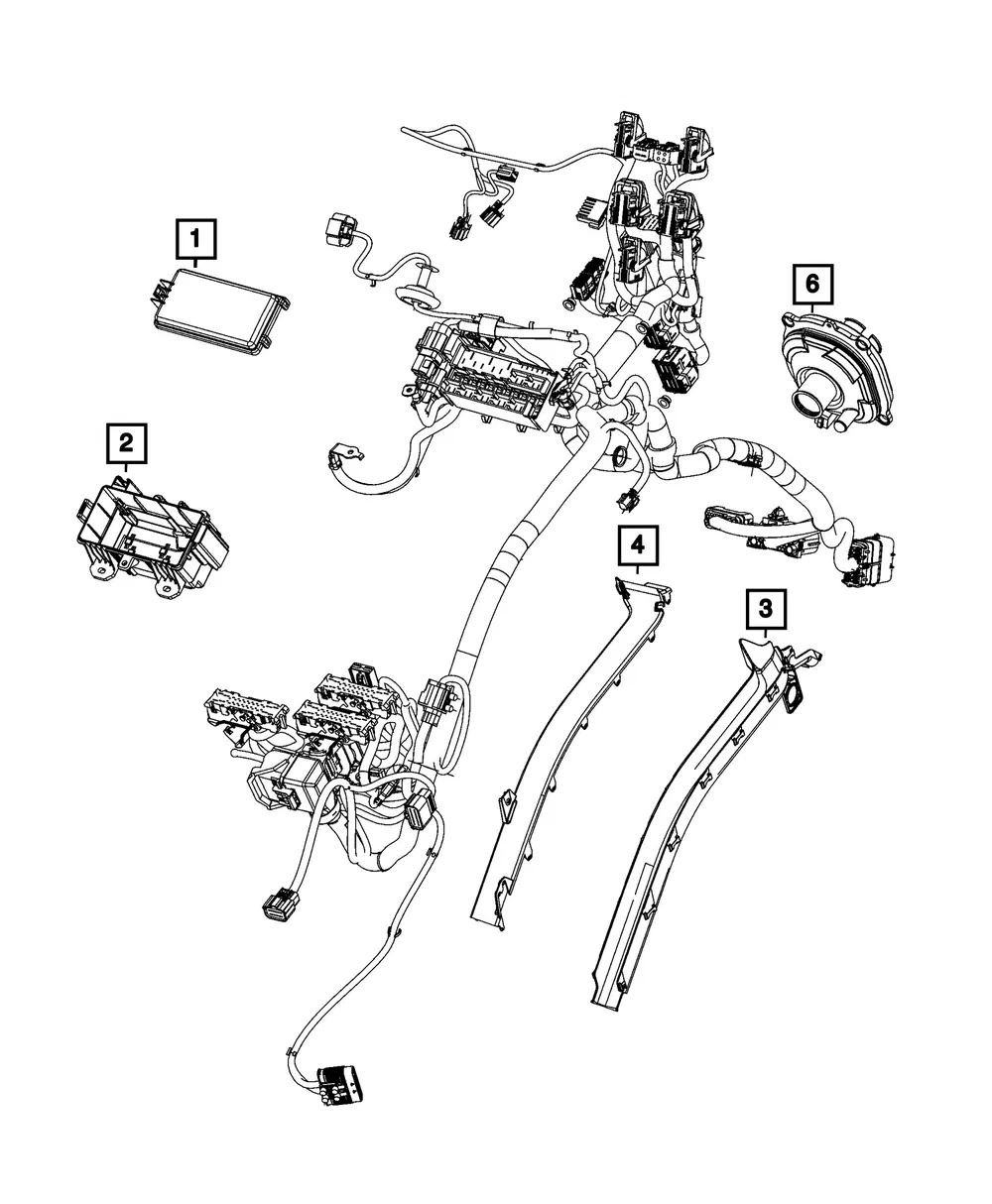 Wiring Trough - Mopar (68729965AA)