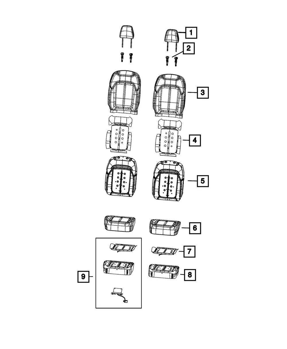 Occupant Classification Module Kit - Mopar (68732241AB)