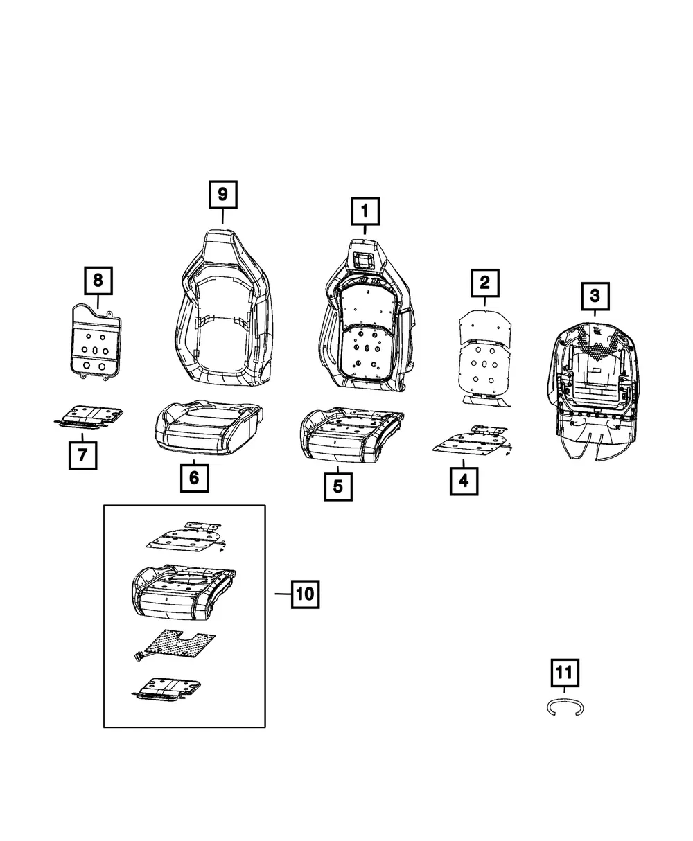 Occupant Classification Module Kit - Mopar (68733773AB)