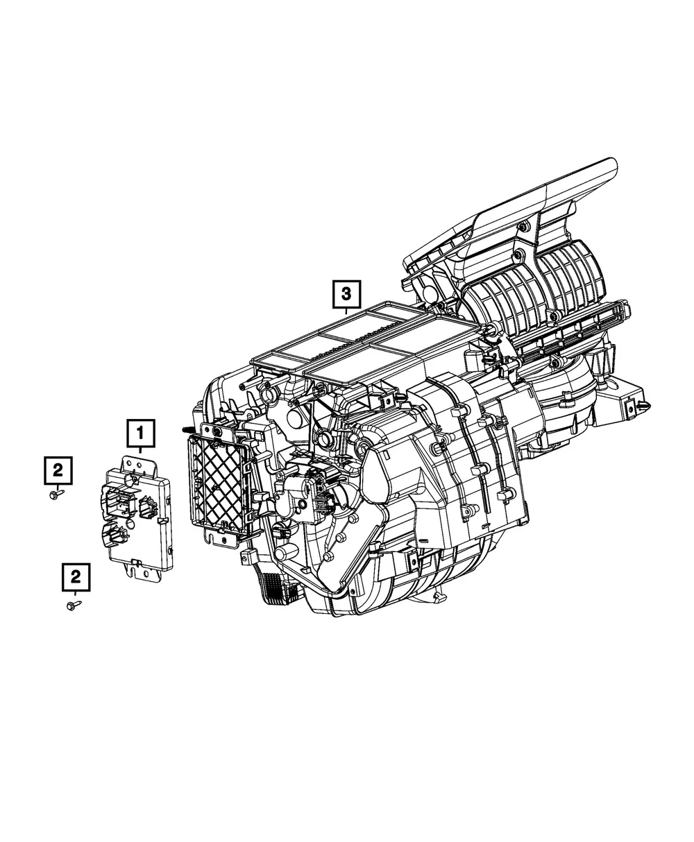 A/C And Heater Module - Mopar (68742087AA)