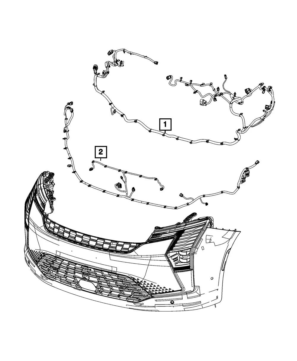 Front End Module Wiring - Mopar (68763115AA)