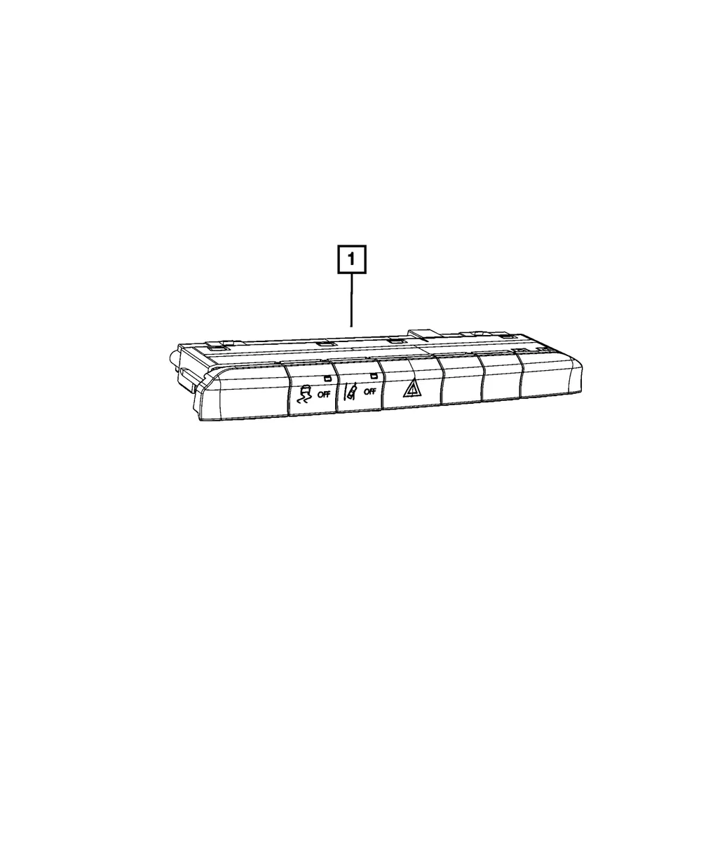 Instrument Panel Switch - Mopar (6YA70DX8AF)