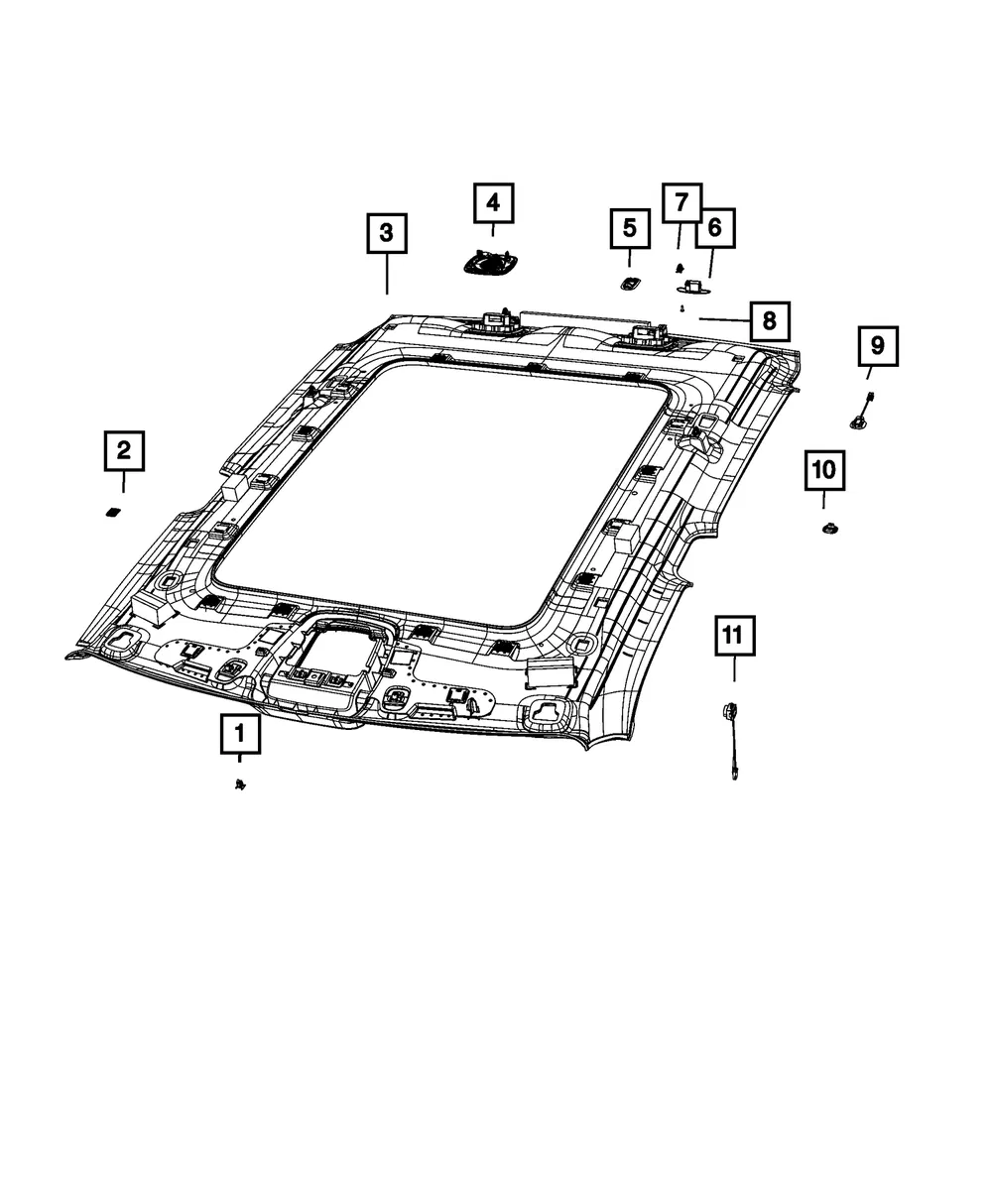 Sensor Bezel - Mopar (6mx39tx7aa)