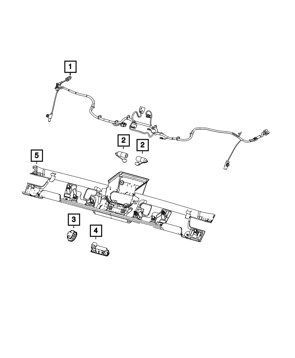 Power Top Switch - Mopar (7KB75TX7AA)