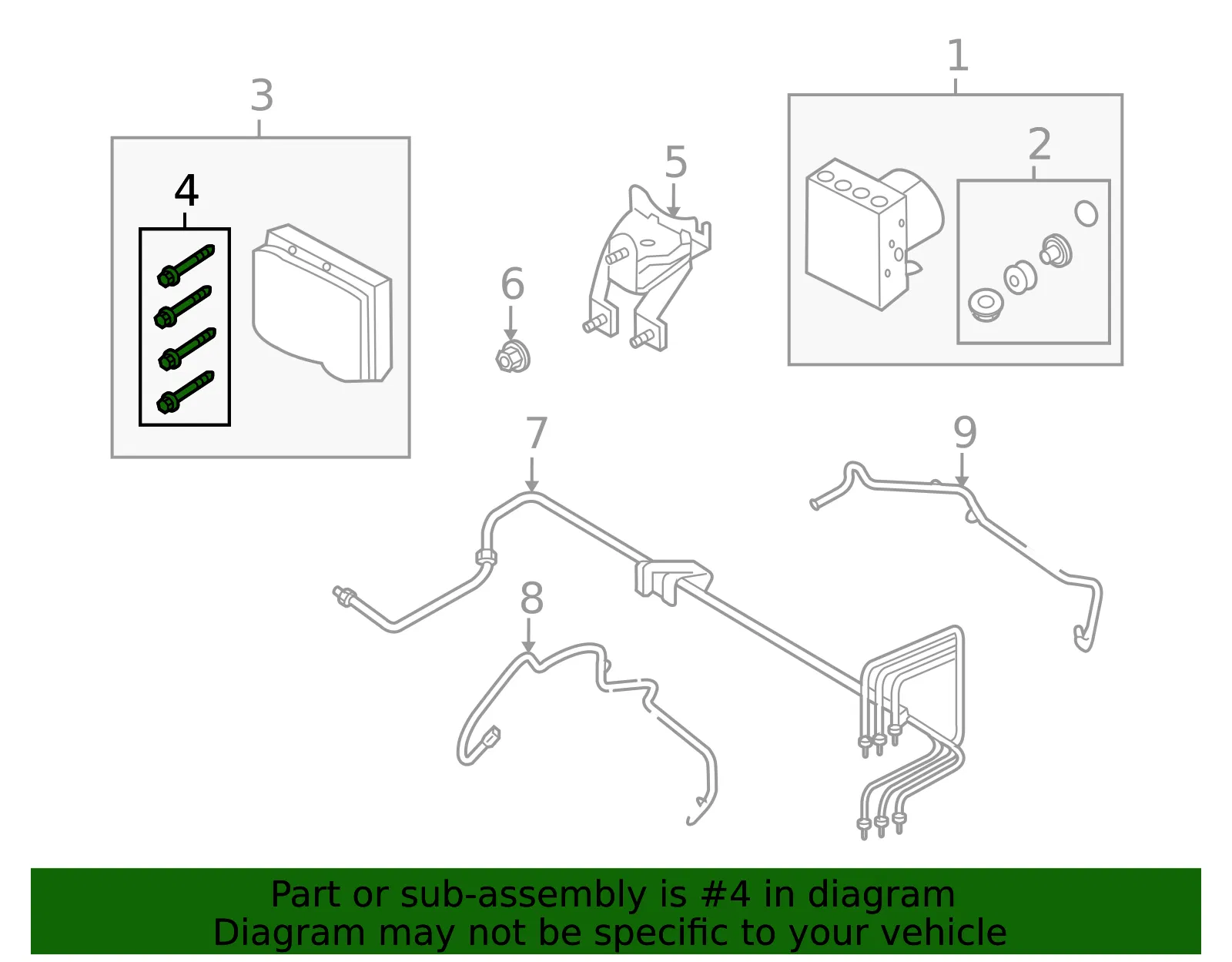 Control Module Bolt - Ford (7L3Z-2M101-AA)