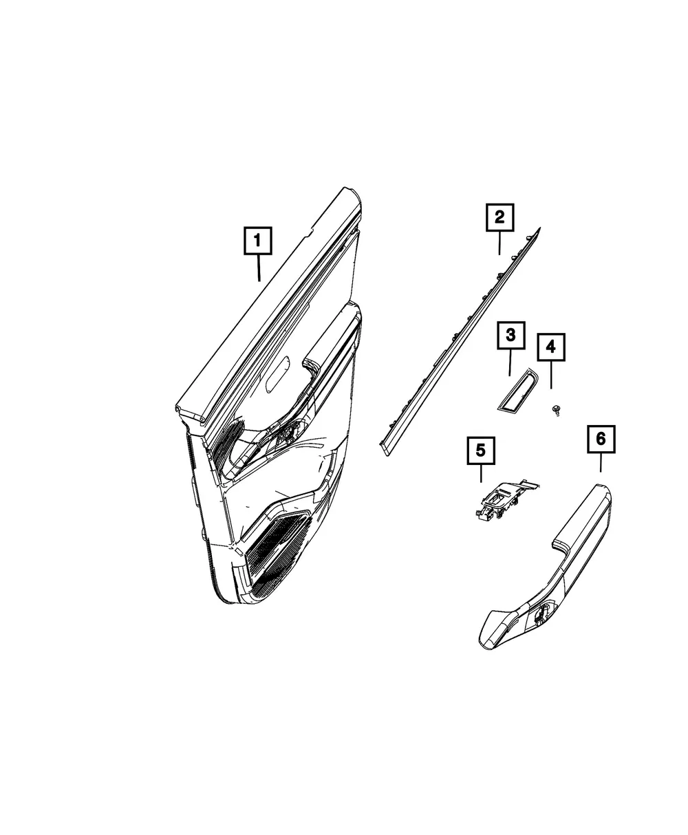 Switch Bezel, Left - Mopar (7LV35DX8AB)
